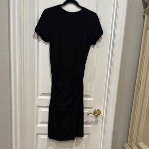 Aqua Black Sheath Midi Dress